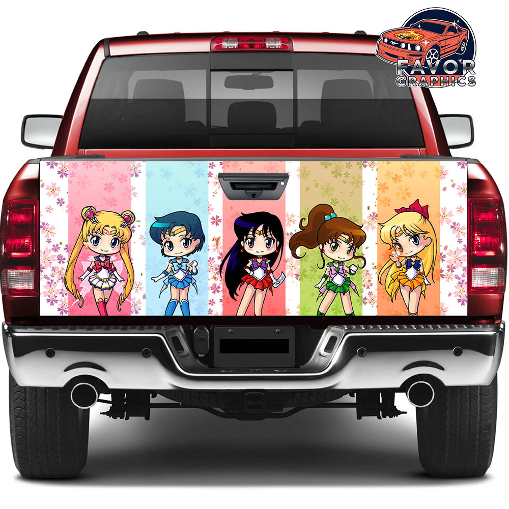 Sailor Moon Tailgate Wraps For Trucks SUV Vinyl Wrap