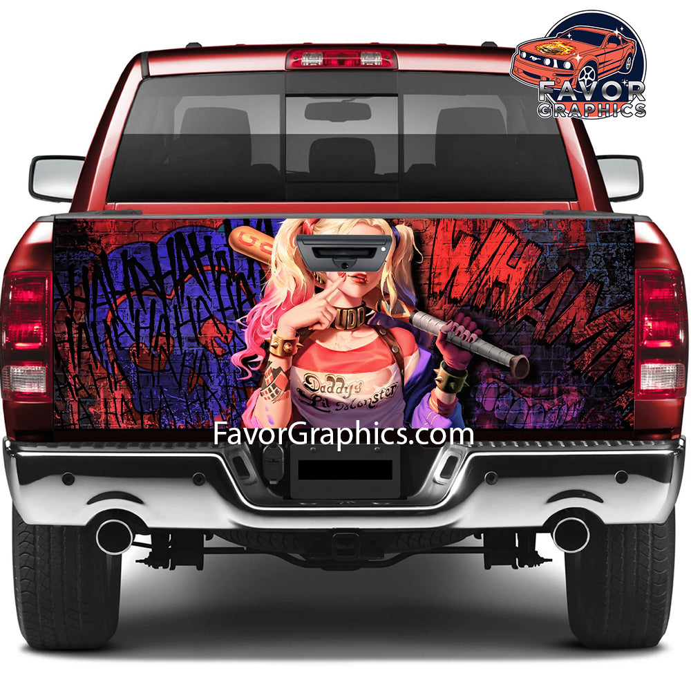 Harley Quinn Tailgate Wraps For Trucks SUV Vinyl Wrap