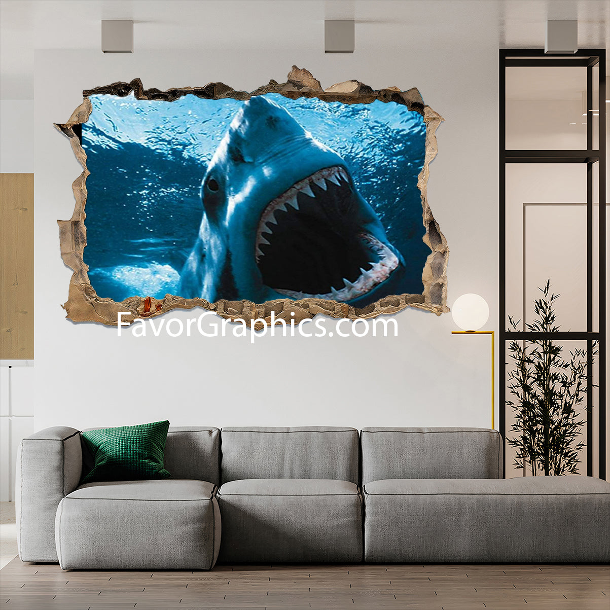 Shark Vinyl Wall Art Decal Sticker Poster Print Mural