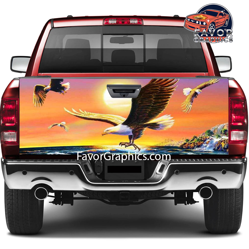 Bald Eagle Tailgate Wraps For Trucks SUV Vinyl Wrap