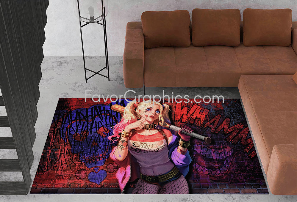 Harley Quinn Home Bedroom Decor Rug Carpet Mat