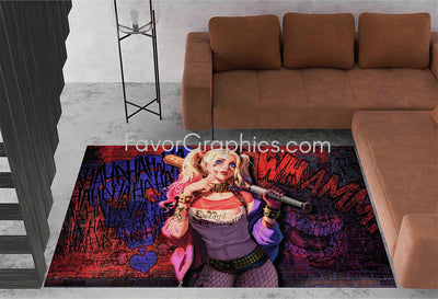 Harley Quinn Home Bedroom Decor Rug Carpet Mat