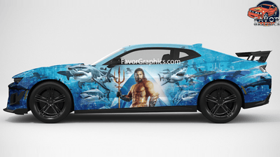 Aquaman Itasha Full Car Vinyl Wrap Decal Sticker