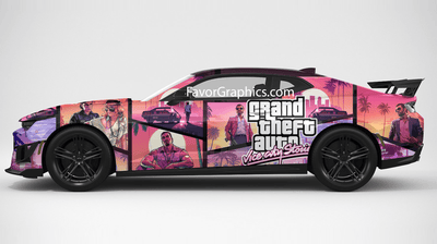 Grand Theft Auto: Vice City Stories Itasha Full Car Vinyl Wrap Decal Sticker