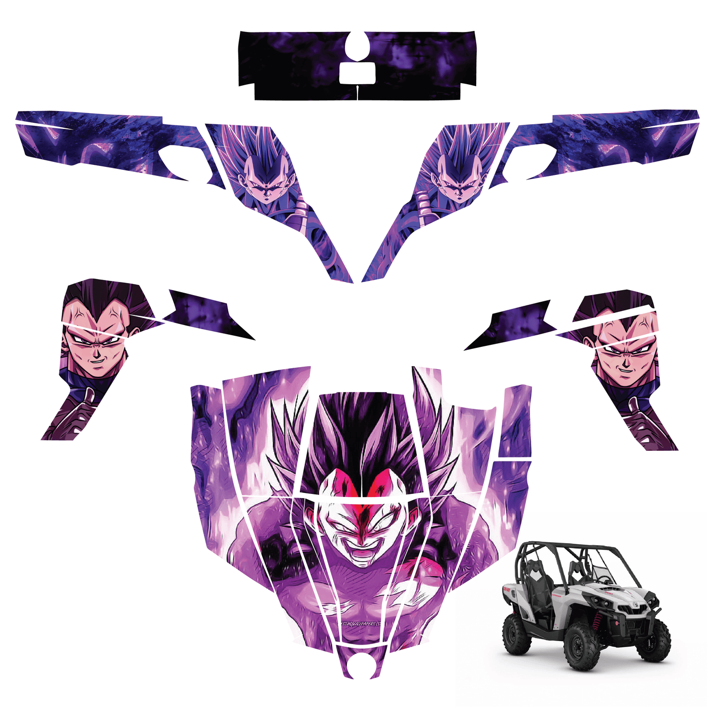 Ultra Ego Vegeta Vinyl Wrap Decal Sticker for Can-am Commander 1000