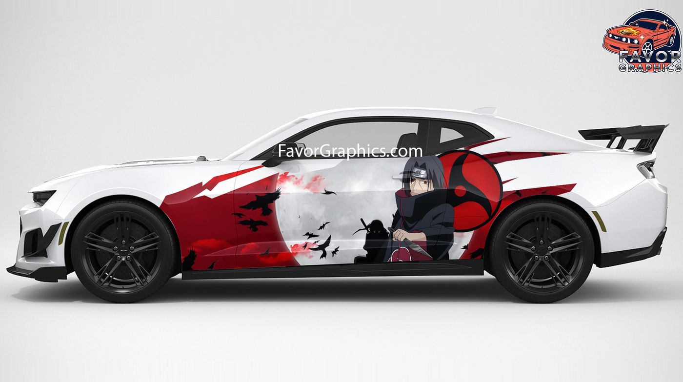 Itachi Uchiha Itasha Full Car Vinyl Wrap Decal Sticker