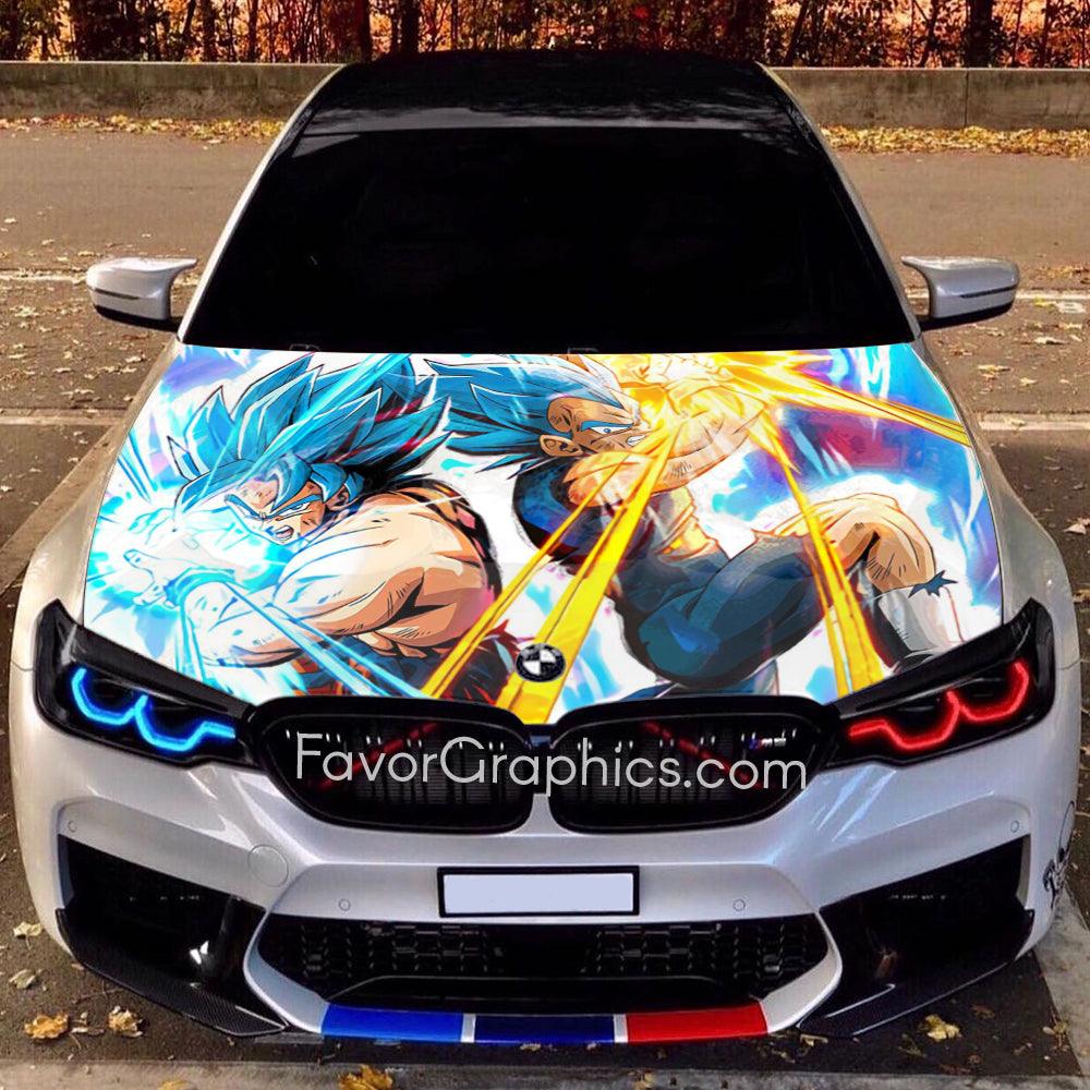 Goku Vegeta Dragon Ball Itasha Car Vinyl Hood Wrap Decal Sticker