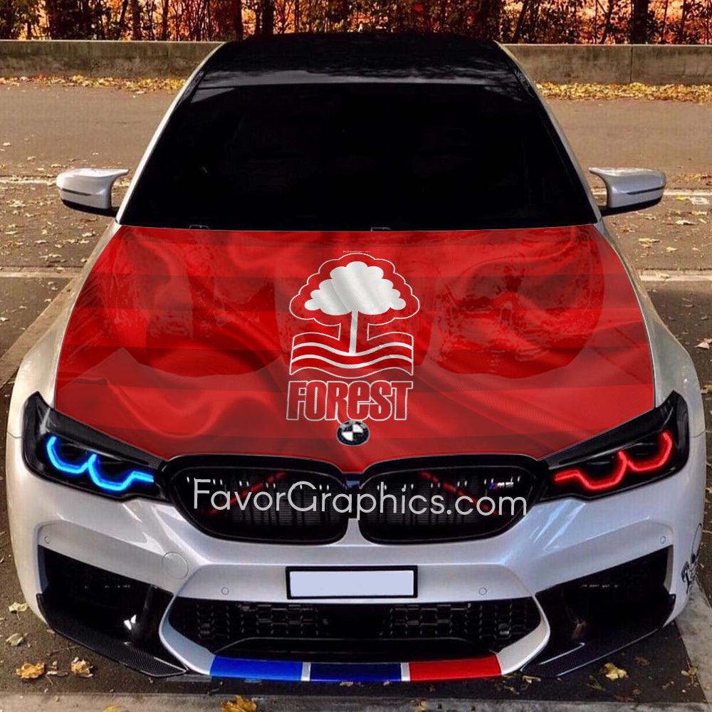 Nottingham Forest Itasha Car Vinyl Hood Wrap Decal Sticker