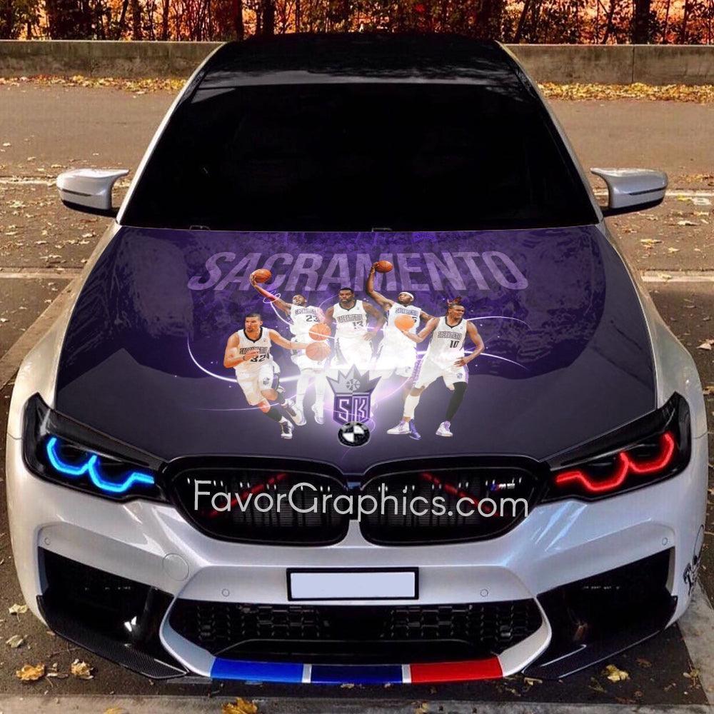 Sacramento Kings Itasha Car Vinyl Hood Wrap Decal Sticker – Favor Graphics
