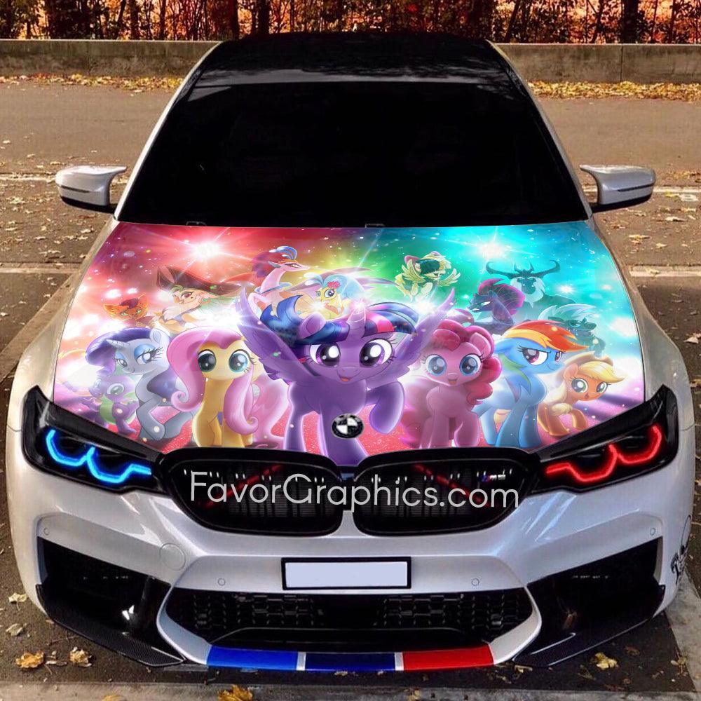 Mlp Wrapped My Little Pony Itasha Car Vinyl Hood Wrap Decal Sticker – Favor Graphics
