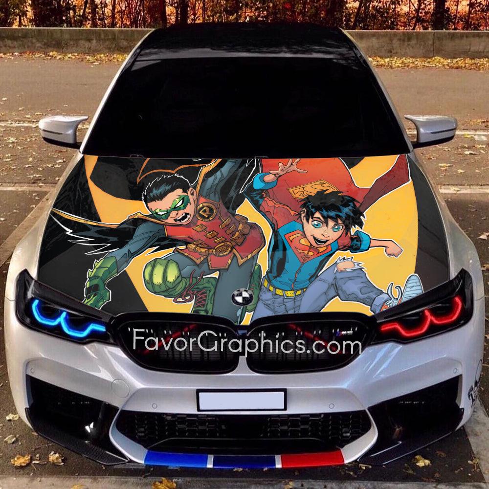 Superboy Young Justice Itasha Car Vinyl Hood Wrap Decal Sticker