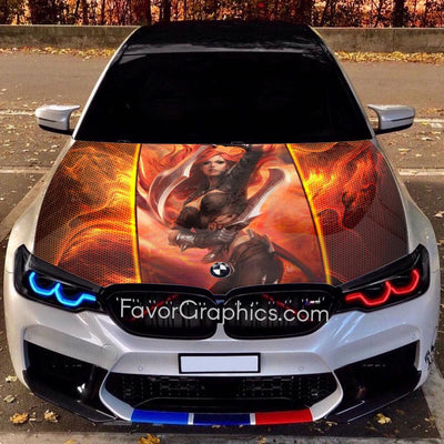 Katarina League of Legends Itasha Car Vinyl Hood Wrap Decal Sticker