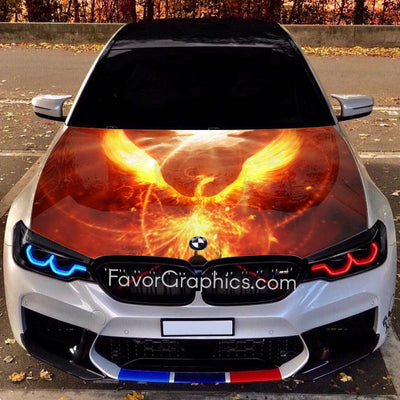 Phoenix Itasha Car Vinyl Hood Wrap Decal Sticker