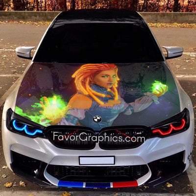 Starfire Teen Titans Itasha Car Vinyl Hood Wrap Decal Sticker