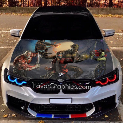 Guardians Of The Galaxy Itasha Car Vinyl Hood Wrap Decal Sticker