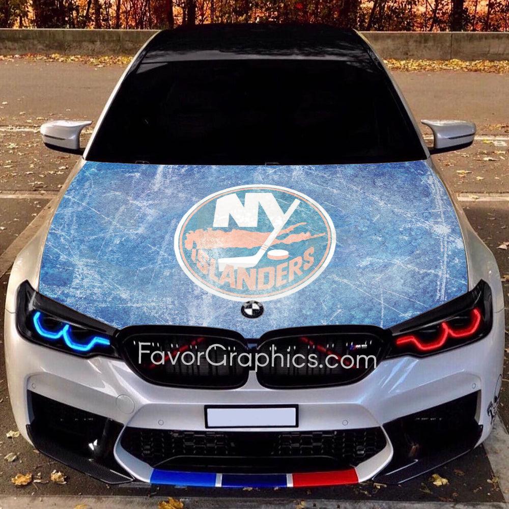 New York Islanders Itasha Car Vinyl Hood Wrap Decal Sticker