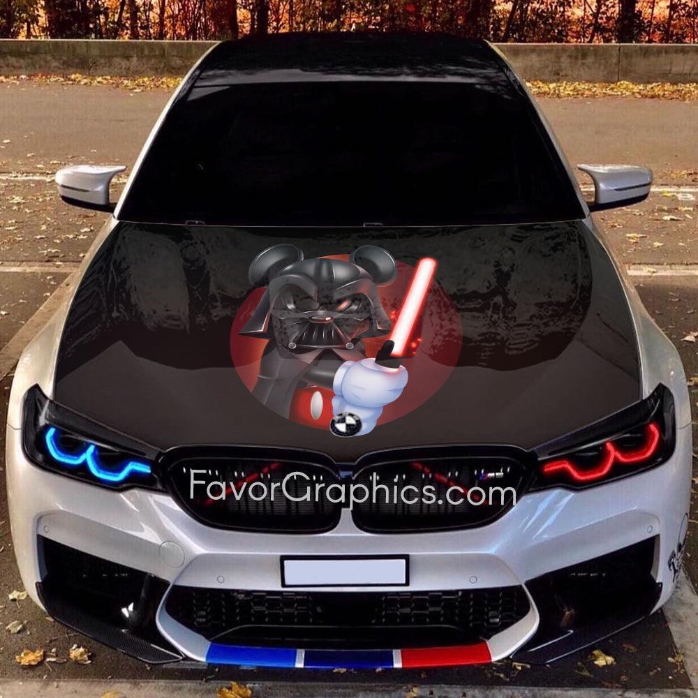 Mickey Mouse Itasha Car Vinyl Hood Wrap Decal Sticker