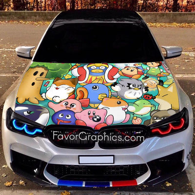 Kirby Itasha Car Vinyl Hood Wrap Decal Sticker