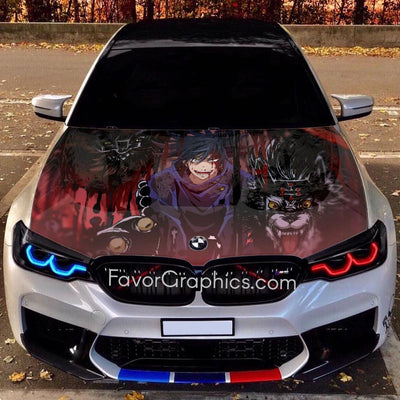 Megumi Fushiguro Itasha Car Vinyl Hood Wrap Decal Sticker