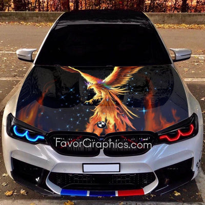 Phoenix Itasha Car Vinyl Hood Wrap Decal Sticker