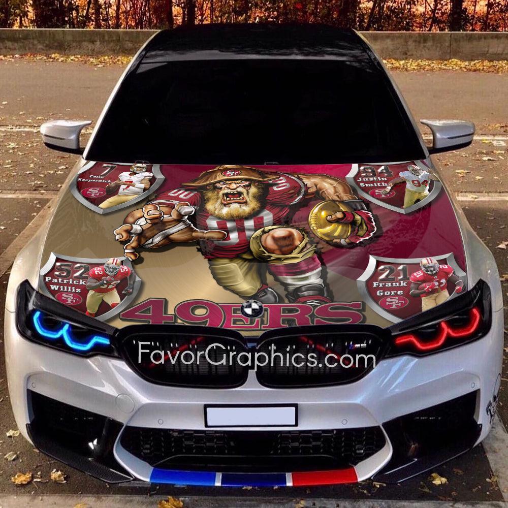 Niners Vinyl San Francisco 49ers Itasha Car Vinyl Hood Wrap Decal Sticker – Favor ...