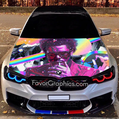 The Weeknd Itasha Car Vinyl Hood Wrap Decal Sticker