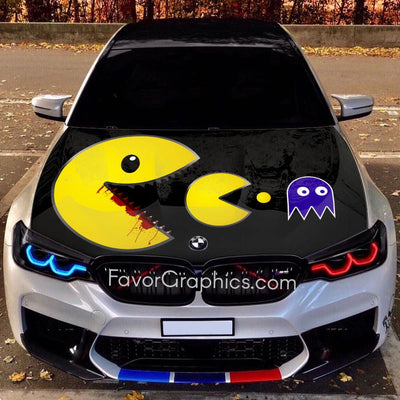 Pac-Man Itasha Car Vinyl Hood Wrap Decal Sticker