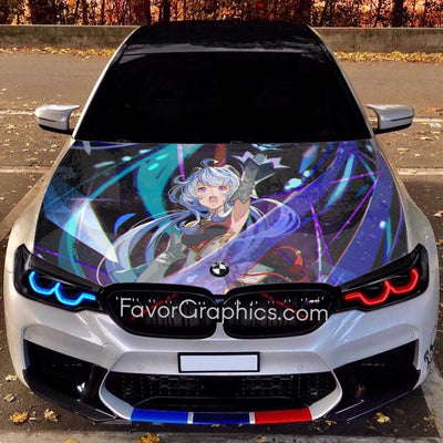 Ganyu Genshin Impact Itasha Car Vinyl Hood Wrap Decal Sticker