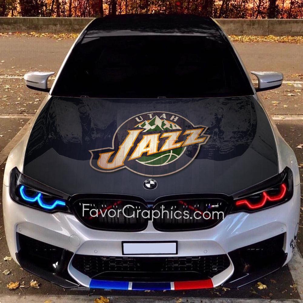Utah Jazz Itasha Car Vinyl Hood Wrap Decal Sticker