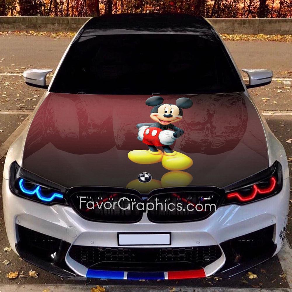 Mickey Mouse Itasha Car Vinyl Hood Wrap Decal Sticker