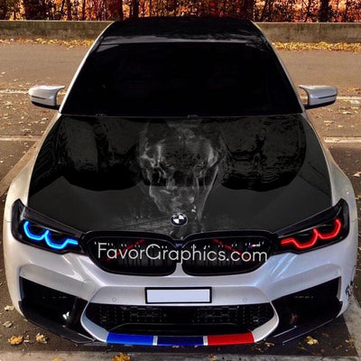 German Shepherd Itasha Car Vinyl Hood Wrap Decal Sticker