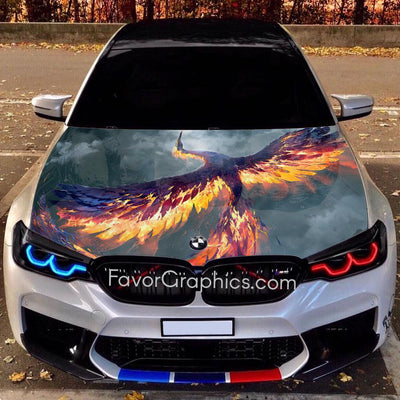 Phoenix Itasha Car Vinyl Hood Wrap Decal Sticker