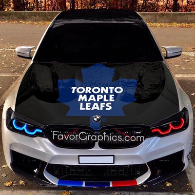 Toronto Maple Leafs Itasha Car Vinyl Hood Wrap Decal Sticker