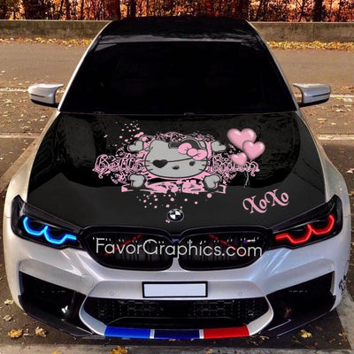 Kitty Itasha Car Vinyl Hood Wrap Decal Sticker