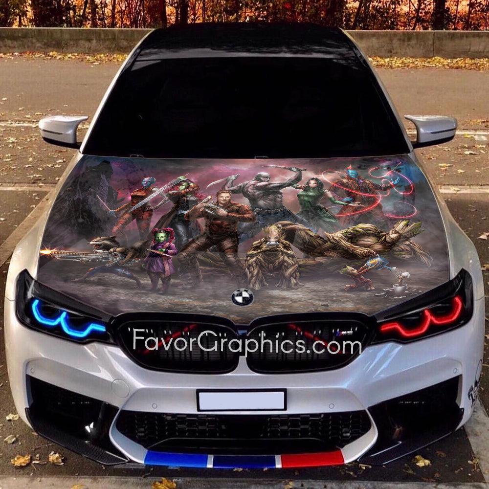 Guardians Of The Galaxy Itasha Car Vinyl Hood Wrap Decal Sticker