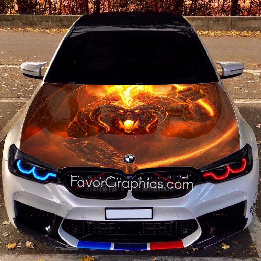 Balrog Itasha Car Vinyl Hood Wrap Decal Sticker