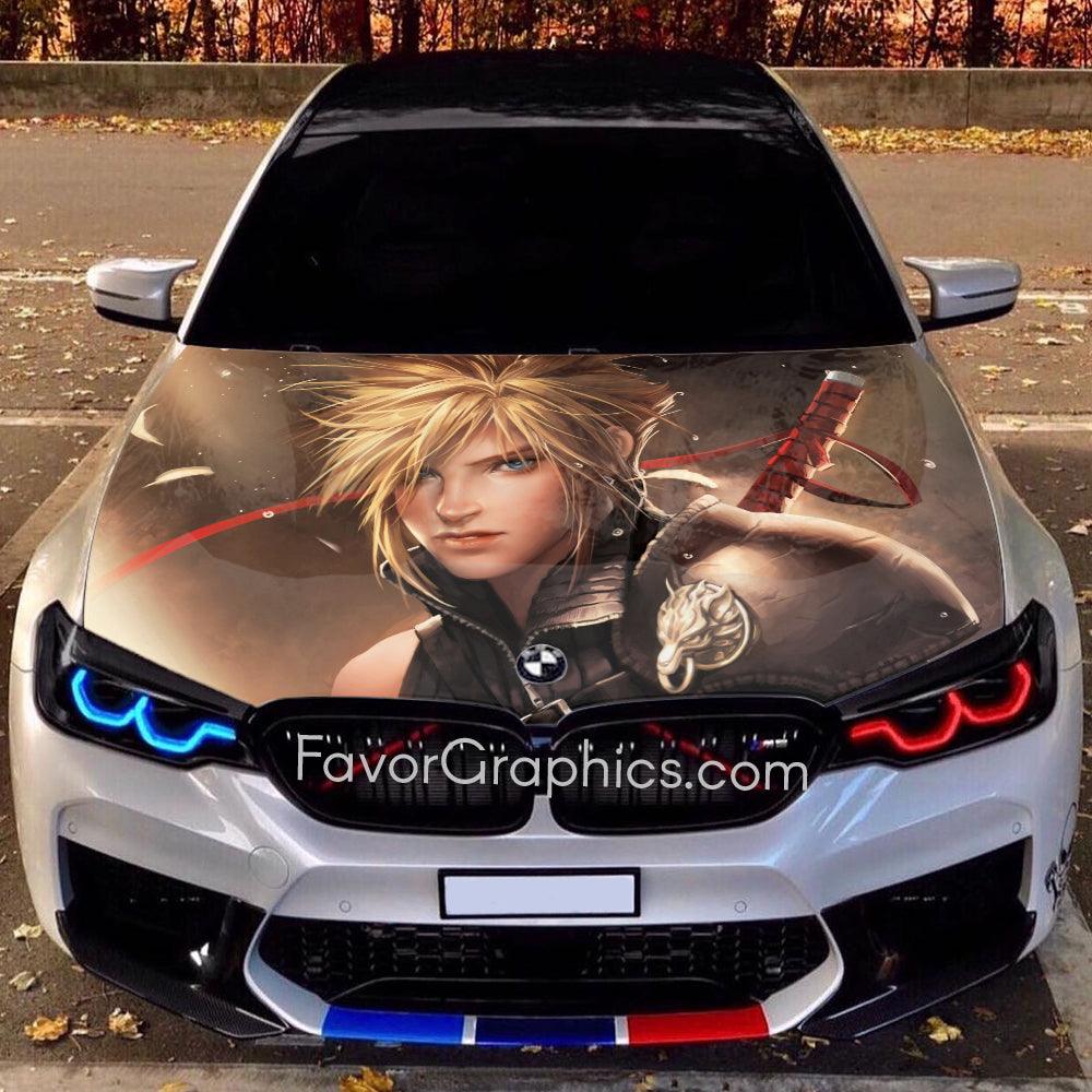 Cloud Strife Itasha Car Vinyl Hood Wrap Decal Sticker