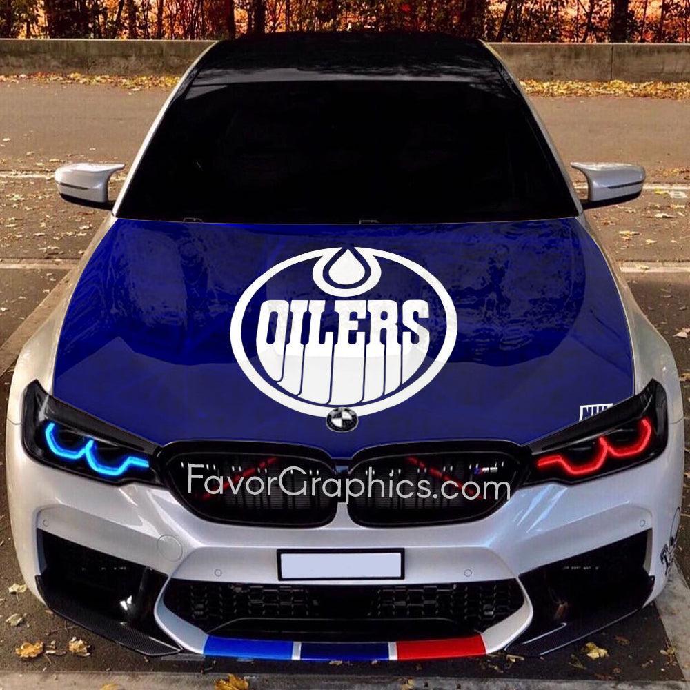 Edmonton Oilers Itasha Car Vinyl Hood Wrap Decal Sticker – Favor Graphics