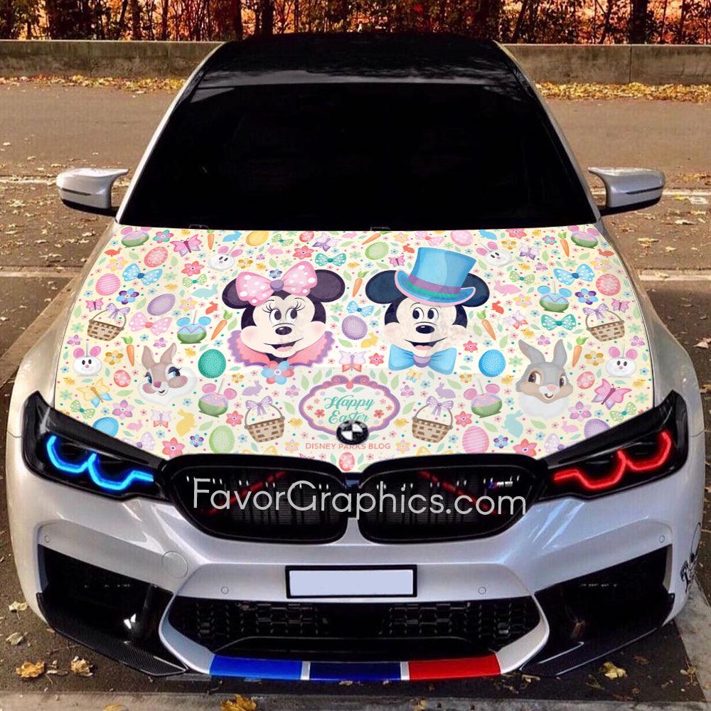 Mickey Mouse Itasha Car Vinyl Hood Wrap Decal Sticker