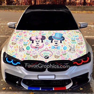 Mickey Mouse Itasha Car Vinyl Hood Wrap Decal Sticker