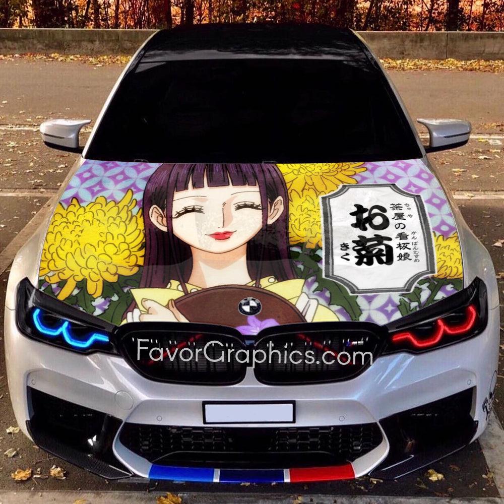 Kiku One Piece Itasha Car Vinyl Hood Wrap Decal Sticker