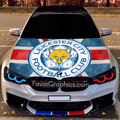 Leicester City Itasha Car Vinyl Hood Wrap Decal Sticker