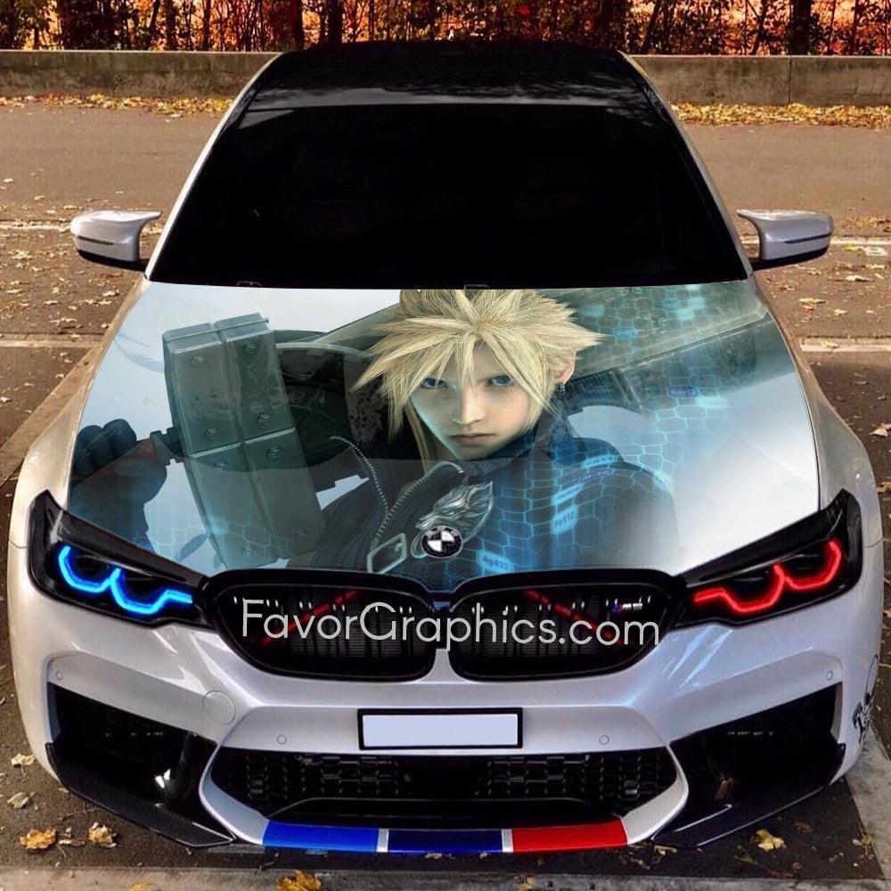 Cloud Strife Itasha Car Vinyl Hood Wrap Decal Sticker