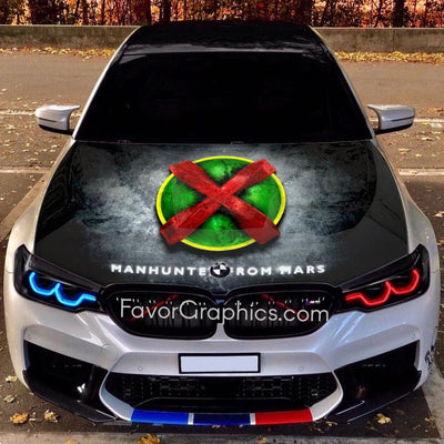 Martian Manhunter Itasha Car Vinyl Hood Wrap Decal Sticker