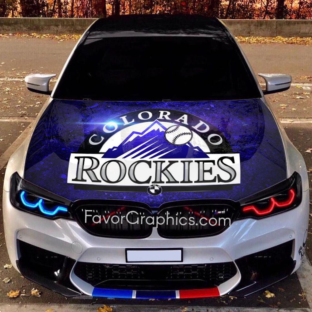 Colorado Rockies Itasha Car Vinyl Hood Wrap Decal Sticker