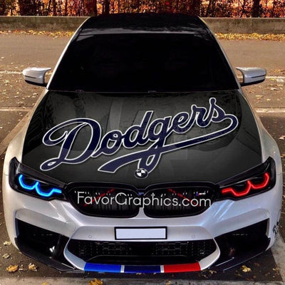 Los Angeles Dodgers Itasha Car Vinyl Hood Wrap Decal Sticker