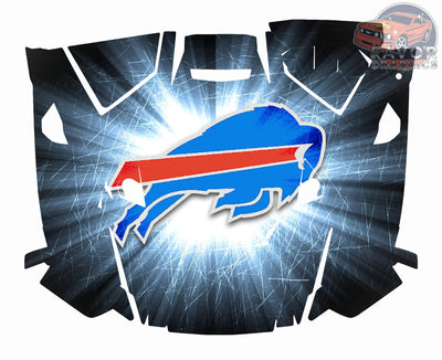 Buffalo Bills Hood Vinyl Wrap for 2019 - 2023 Polaris RZR XP 1000 2 or 4 doors