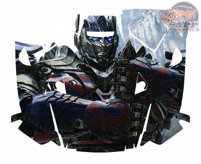 Optimus Prime Transformers Hood Vinyl Wrap for Polaris RZR XP 1000 2 or 4 doors