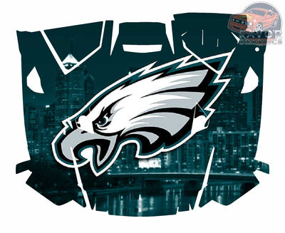 Philadelphia Eagles Hood Vinyl Wrap for Polaris RZR XP 1000 2 or 4 doors