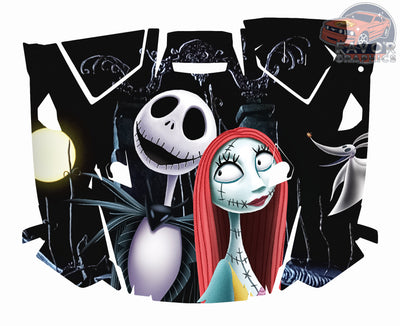 Nightmare Before Christmas Hood Vinyl Wrap for Polaris RZR XP 1000 2 or 4 doors